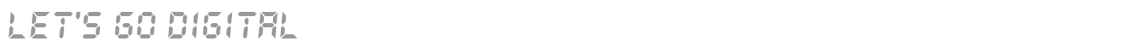 Let's go Digital font preview